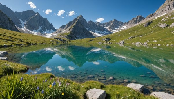 Lacs d'altitude et sommets lors des randonnées pyrénéennes