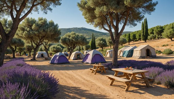 Camping massif du luberon : entre collines et lavande